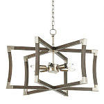 Подвесной светильник в форме фонаря серый Gray Eco Lantern варинант исполнения - 3 | Loft Concept в Челябинске