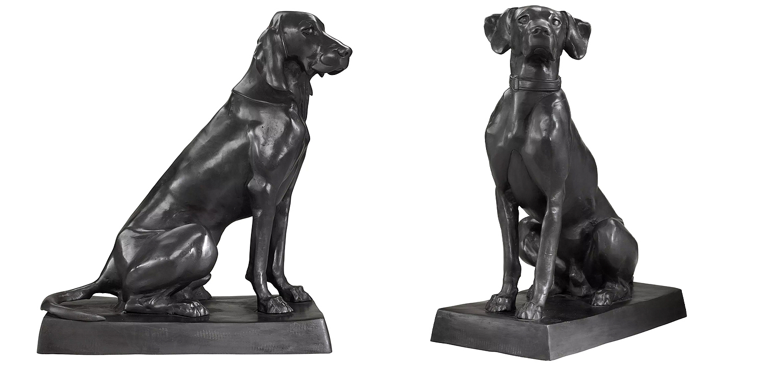 Комплект из двух декоративных статуэток Eichholtz Dogs Pointer & Hound set of 2 Комплект из двух декоративных статуэток Eichholtz Dogs Pointer & Hound set of 2 - Loft-Concept в Челябинске