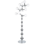 Торшер с плафонами из стеклянных шаров Pearls Suspension Chrome Floor Lamp варинант исполнения - 1 | Loft Concept в Челябинске