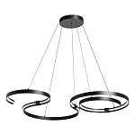 Люстра подвесная светодиодная в виде волнообразной ленты Ribbon Vortex варинант исполнения - 2 | Loft Concept в Челябинске