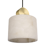 Подвесной светильник с круглым мраморным плафоном Marble square варинант исполнения - 5 | Loft Concept в Челябинске