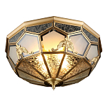 Люстра потолочная Leoni в витражной технике варинант исполнения - 1 | Loft Concept в Челябинске