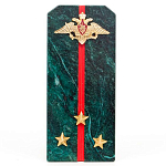 Сувенир Погон ВС из натурального камня змеевик Souvenir Epaulets варинант исполнения - 2 | Loft Concept в Челябинске