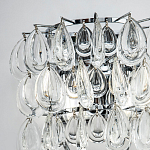 Бра с хрустальными подвесками в виде капель Antoine Crystal Drops Chrome Wall Lamp варинант исполнения - 3 | Loft Concept в Челябинске