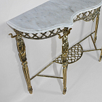 Консоль бронзовая с мраморной столешницей Bronze Console варинант исполнения - 1 | Loft Concept в Челябинске