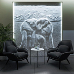 Барельеф ELEPHANTS варинант исполнения - 3 | Loft Concept в Челябинске