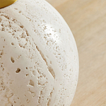 Настольная лампа на круглом основании из натурального камня Bartolomeo варинант исполнения - 1 | Loft Concept в Челябинске