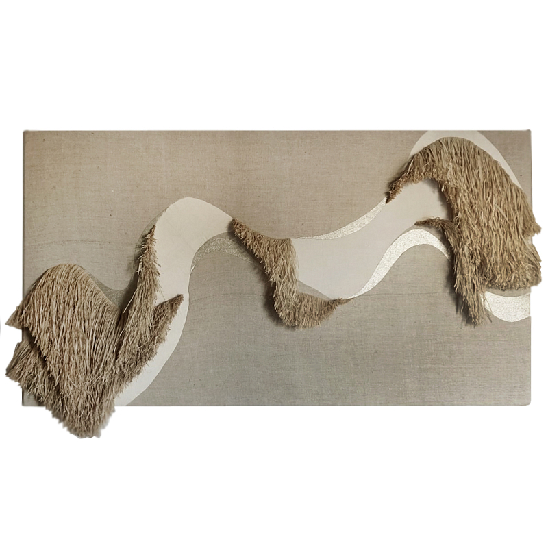 Декор настенный в Эко стиле Малибу wall panel Malibu Abstraction Коричневый Бежевый в Челябинске | Loft Concept 