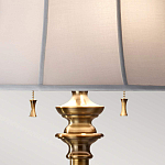 Торшер цвета латунь с белым текстильным абажуром Feiss варинант исполнения - 5 | Loft Concept в Челябинске