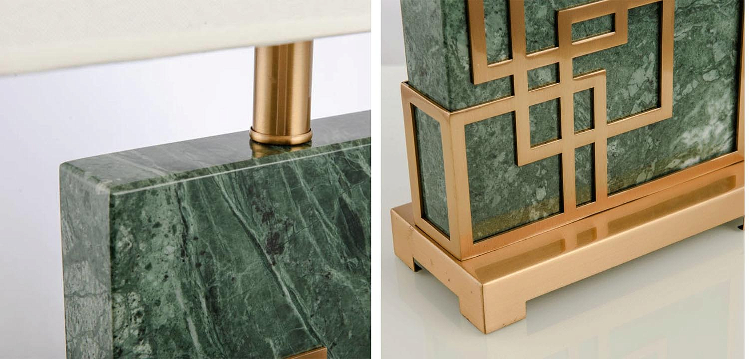 Настольная лампа Table Lamp marble green Настольная лампа Table Lamp marble green - Loft-Concept в Челябинске