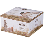 Чайная пара из фарфора с изображением собаки и уток 300 мл Hunting Porcelain Collection варинант исполнения - 4 | Loft Concept в Челябинске