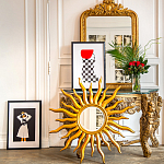 Зеркало-солнце круглое с золотыми с лучами Rays of Peace варинант исполнения - 3 | Loft Concept в Челябинске