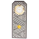 Часы подарочные настольные в виде погона Генерала из натурального камня Змеевик Silver Military Clock варинант исполнения - 1 | Loft Concept в Челябинске