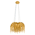 Люстра подвесная круглая с изогнутыми металлическими дугами и ниспадающими цепочками 65 см Atlantis Chain варинант исполнения - 4 | Loft Concept в Челябинске