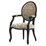 Стул из массива березы с подлокотниками и мягкой обивкой Vintage варинант исполнения - 1 | Loft Concept в Челябинске