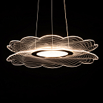 Люстра с прозрачным волнистым плафоном в форме цветка Ethereal Bloom варинант исполнения - 5 | Loft Concept в Челябинске