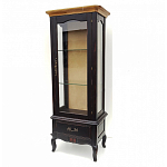 Витрина однодверная с ящиком и 3-мя полками из массива березы Vintage варинант исполнения - 1 | Loft Concept в Челябинске