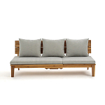 Садовый диван-трансофрмер Kate серый варинант исполнения - 5 | Loft Concept в Челябинске