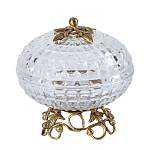 Конфетница из прозрачного рельефного стекла Eden Garden варинант исполнения - 9 | Loft Concept в Челябинске