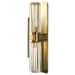 Бра с двумя хрустальными цилиндрическими плафонами Glass TUBE варинант исполнения - 1 | Loft Concept в Челябинске