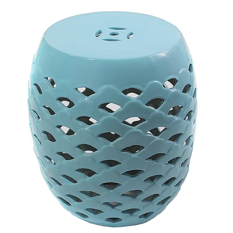 Керамический табурет Ceramic Chair Turquoise Бирюзовый Керамический табурет Ceramic Chair Turquoise Бирюзовый в Челябинске | Loft Concept