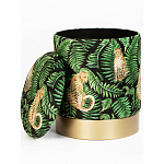 Пуф Leopards in the ferns варинант исполнения - 2 | Loft Concept в Челябинске
