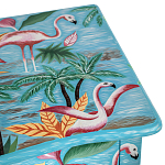Комод с росписью Розовый фламинго L.XV CHEST OF DRAWERS Flowers with Flamingo варинант исполнения - 4 | Loft Concept в Челябинске