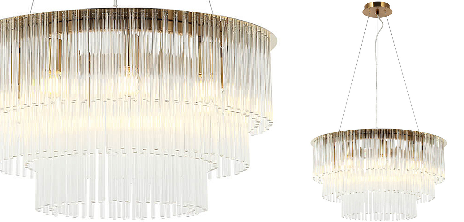 Люстра Harrison Chandelier gold 9 lamp Люстра Harrison Chandelier gold 9 lamp - Loft-Concept в Челябинске