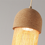 Подвесной светильник натуральная пробка с бахромой Natural Cork варинант исполнения - 3 | Loft Concept в Челябинске