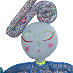 Кукла из одежды и павлопосадских платков Rusalka Blue Jeans 2 варинант исполнения - 2 | Loft Concept в Челябинске