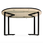 Стол обеденный раздвижной со столешницей бежевый мрамор Magali варинант исполнения - 3 | Loft Concept в Челябинске