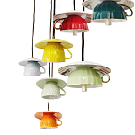 Подвесные светильники в виде разноцветных чашек Flower Reversal варинант исполнения - 2 | Loft Concept в Челябинске