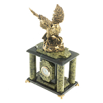 Часы настольные из натурального камня с декором в виде орла Eagle Stone Clock варинант исполнения - 10 | Loft Concept в Челябинске