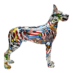Статуэтка Graffiti Great Dane Поп-Арт варинант исполнения - 2 | Loft Concept в Челябинске
