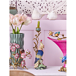 Подсвечник в образе попугая из фарфора с бронзовыми элементами Eden Garden варинант исполнения - 2 | Loft Concept в Челябинске