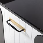 Черно-белый распашной комод Accordo варинант исполнения - 4 | Loft Concept в Челябинске