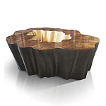 Кофейный стол Burl Exotic tree Coffee Table Black варинант исполнения - 1 | Loft Concept в Челябинске