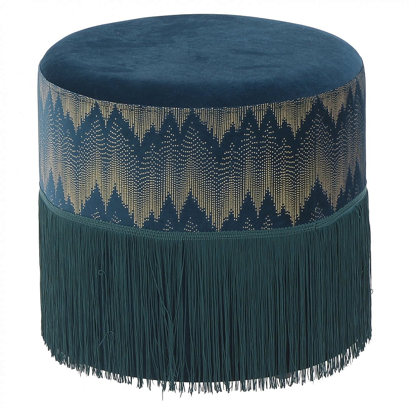 Пуф Fringe Blue Синий Пуф Fringe Blue Синий в Челябинске | Loft Concept