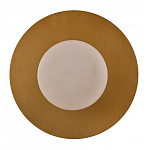 Бра круглое с плафоном из натурального камня на латунном основании Cryptocrystalline Stone варинант исполнения - 3 | Loft Concept в Челябинске