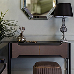 Настольная лампа с черным конусообразным абажуром Glass Flask варинант исполнения - 1 | Loft Concept в Челябинске