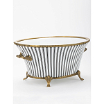 Кашпо Black white stripe варинант исполнения - 2 | Loft Concept в Челябинске