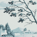 Обои ручная роспись Views of Italy Mare Verde варинант исполнения - 3 | Loft Concept в Челябинске