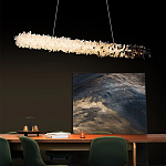 Люстра линейная светодиодная из необработанных кристаллов Mountain Comet варинант исполнения - 4 | Loft Concept в Челябинске