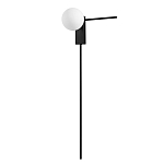 Бра с белым шарообразным плафоном и черным минималистичным каркасом Direct Rays варинант исполнения - 1 | Loft Concept в Челябинске