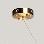 Люстра круглая золотого цвета с прозрачными рельефными стеклянными вставками Textured Glass Chandelier варинант исполнения - 11 | Loft Concept в Челябинске