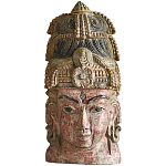 Арт-объект на стену Маска из массива акации Acacia Mask варинант исполнения - 5 | Loft Concept в Челябинске