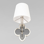 Бра с белым текстильным абажуром и фигурным основанием с зеркальной вставкой Vitorino варинант исполнения - 22 | Loft Concept в Челябинске