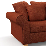 Мебельная ткань Шенилл терракотовый цвет 138 см T4-44 варинант исполнения - 5 | Loft Concept в Челябинске