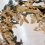 Зеркало круглое в металлической раме украшенной фигурами бабочек Butterflies варинант исполнения - 3 | Loft Concept в Челябинске