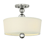 Потолочный светильник с белым цилиндрическим плафоном и шарообразными деталями Hinkley варинант исполнения - 1 | Loft Concept в Челябинске